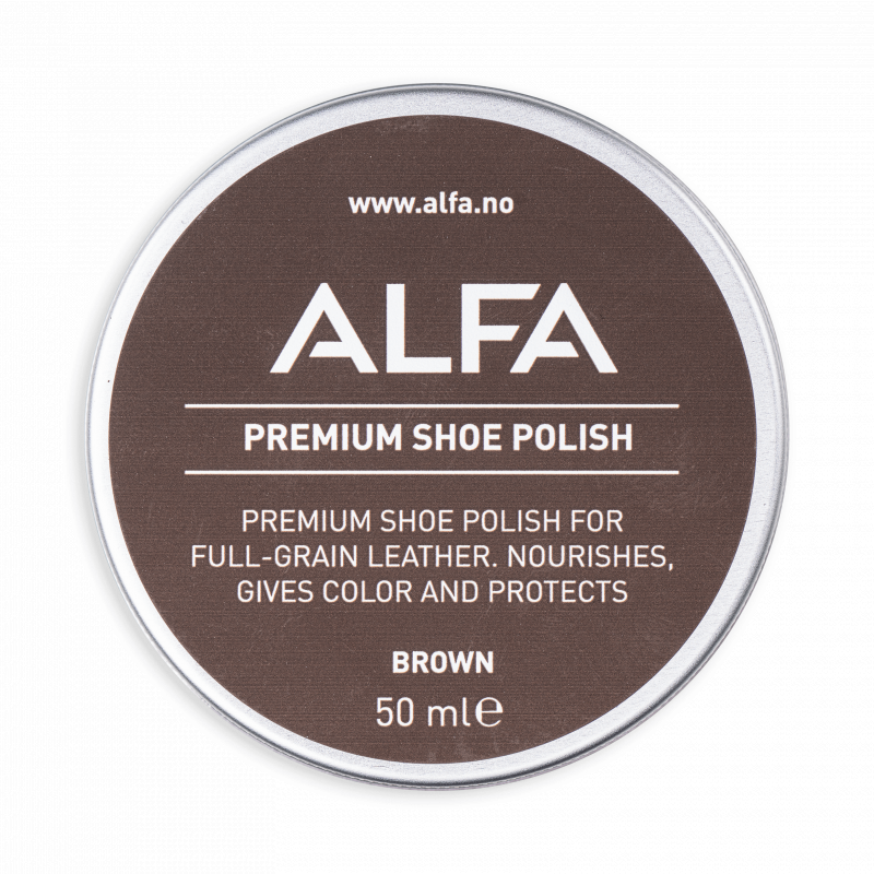 Alfa Shoe Care Polish Brown - Image 4