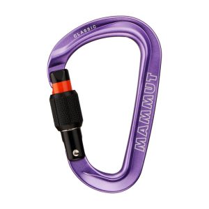 Mammut Classic Hms Screwgate Carabiner Screw Gate, Alpine Calamint